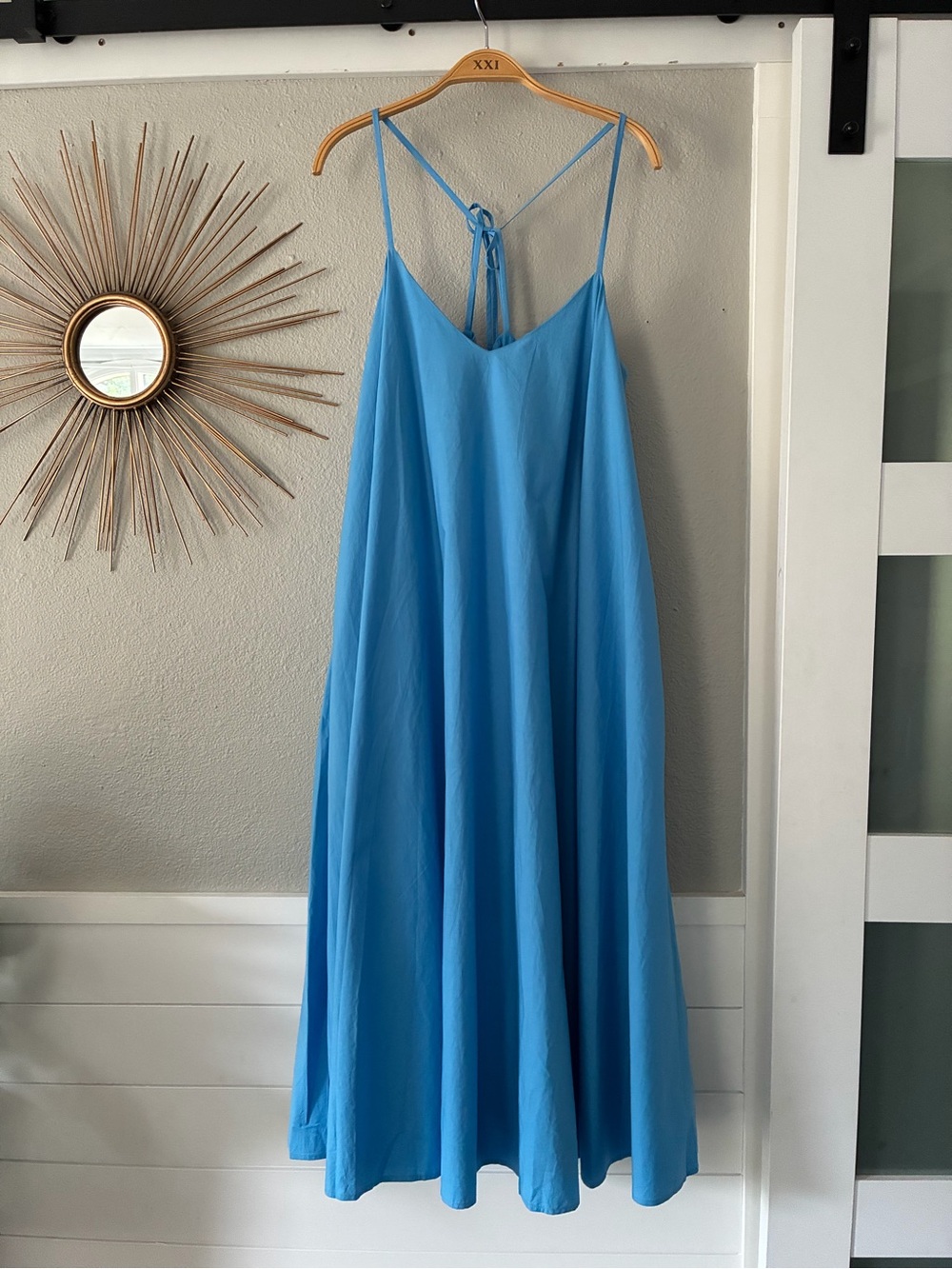 Banana Republic Sky Blue Spaghetti Strap Maxi Dress